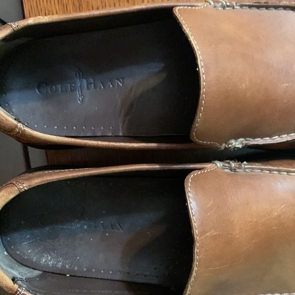 Cole Han Mens Loafers  Tan Leather - Picture 3 of 4